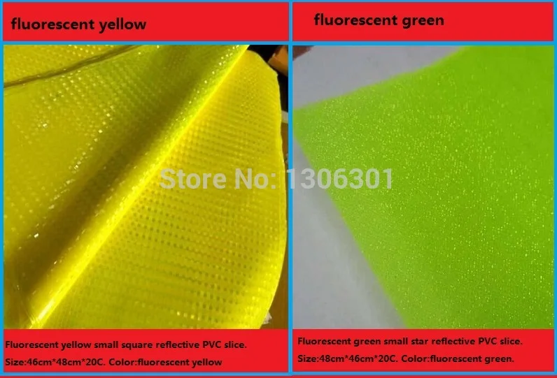 Road Traffic Protective Sign Reflective PVC Material Fluorescent PVC Slice