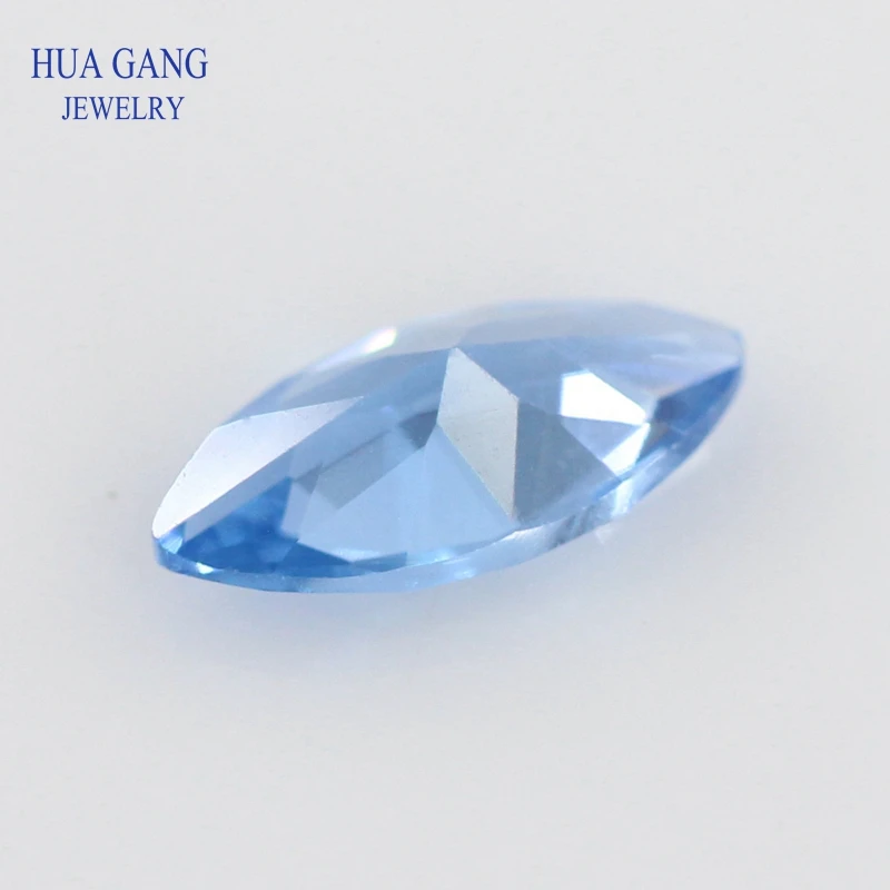 108# Spinel Blue Marquise Shape Brilliant Cut Synthetic Spinel Stone For Jewelry Size 1.5x3-8x16mm