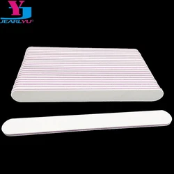 50 Pcs White Straight Nail File 100/180 Buffer Block For Manicure UV Gel Polisher Polish Cuticle Remover Trimmer Buffing Tool