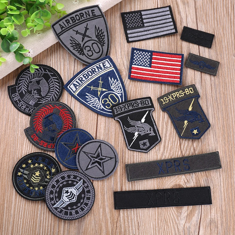 

PGY Black Leather Yeah Star Number Embroidered Patches for Clothes Iron on Clothes Jacket Shoes Appliques Badge Stripe Stickers