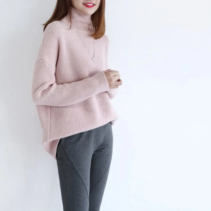 2020Autumn And Winter new sweater women turtleneck Cashmere sweater Loose knitted sweater pullover women Fashion casual sweaters