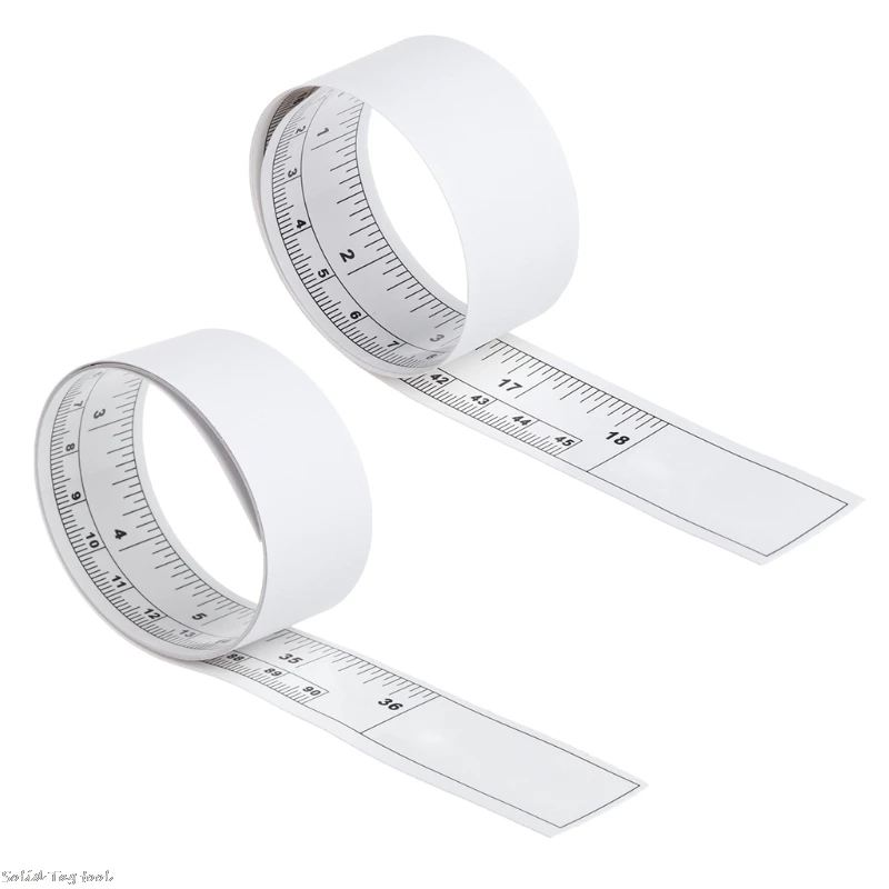 Self Adhesive Metric Measure Tape Vinyl Silver Rulers For Sewing Machine Sticker 4XFD