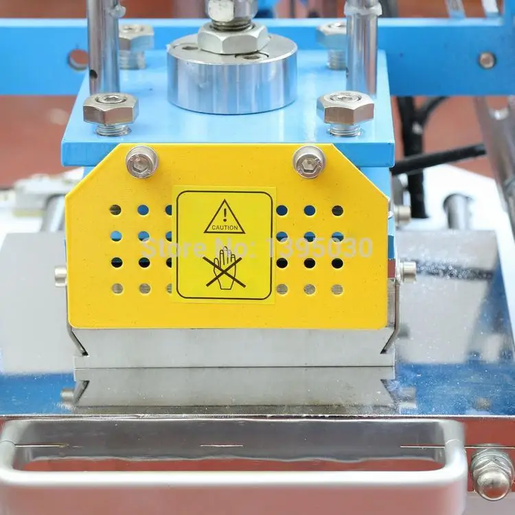 110 V อัตโนมัติเครื่องปั๊มหนัง LogoStamping ความดันเครื่อง Stamper ชื่อการ์ด Stamping Maker