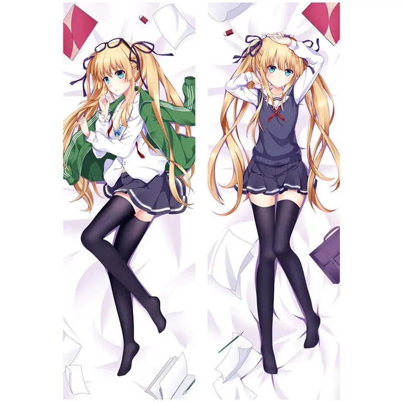 Anime Saenai Heroine No Sodate-kata Pillow Cover Dakimakura Case Polyester 3D Double-sided Bedding Hugging Body Pillowcase SH03