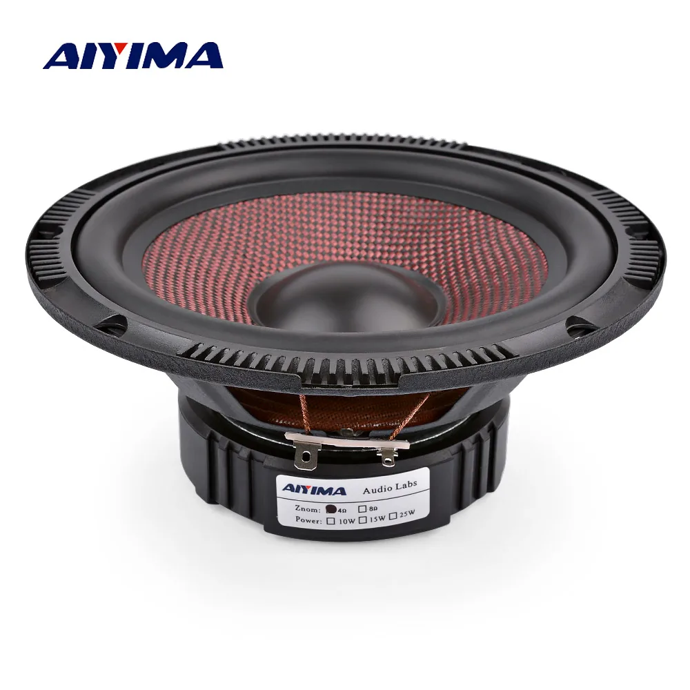 AIYIMA 6.5 Inch Audio Car Midrange Bass Speakers 4 8 Ohm 60 W High Power Glass Fiber Music Woofer Loudspeaker DIY Sound System