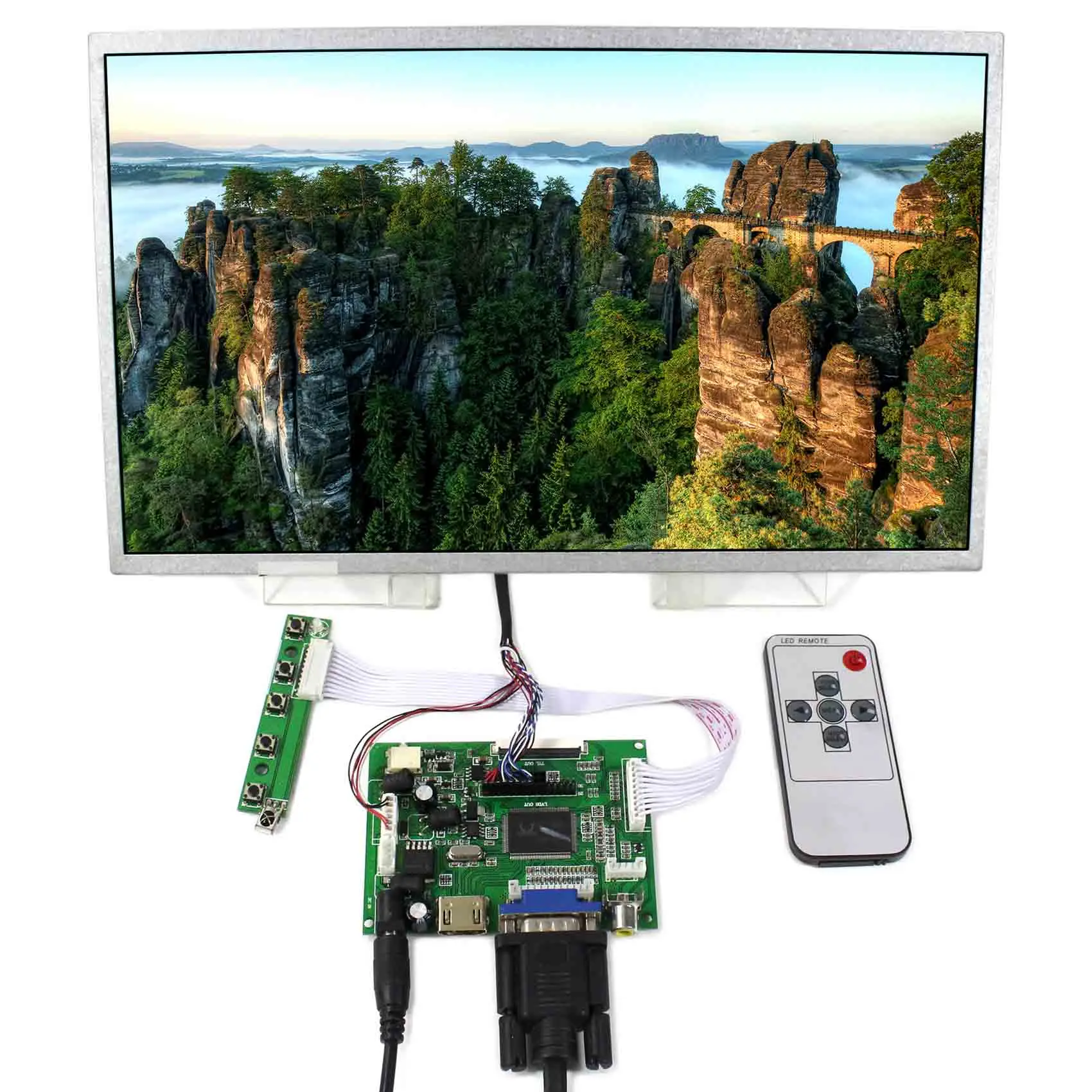 

HD MI VGA 2AV Controller Board 13.3inch 1366x768 N133B6 LP133WH1 B133XW02 LCD Screen