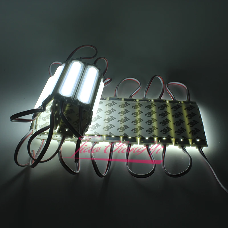 New 5730 9LED COB LED 160 degrees Module Cool white light DC12V IP67 waterproof lighting 20PCS image 6