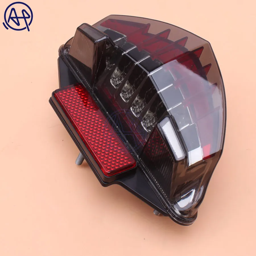 1pcs Motorcycle Smoke LENS Integrated LED Brake Stop Warning Tail Light+Turn Signals Light For BMW F650 GS R1200GS R1200