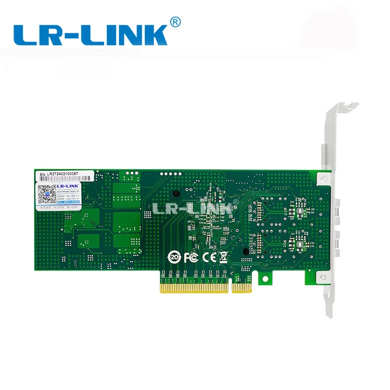 Imagem -02 - Lr-link 6822xf2sfp Mais Pci-e x8 Mellanox Connectx3 Óptico Duplo 10gb Ethernet Placa de Interface de Rede Lan Adaptador Nic