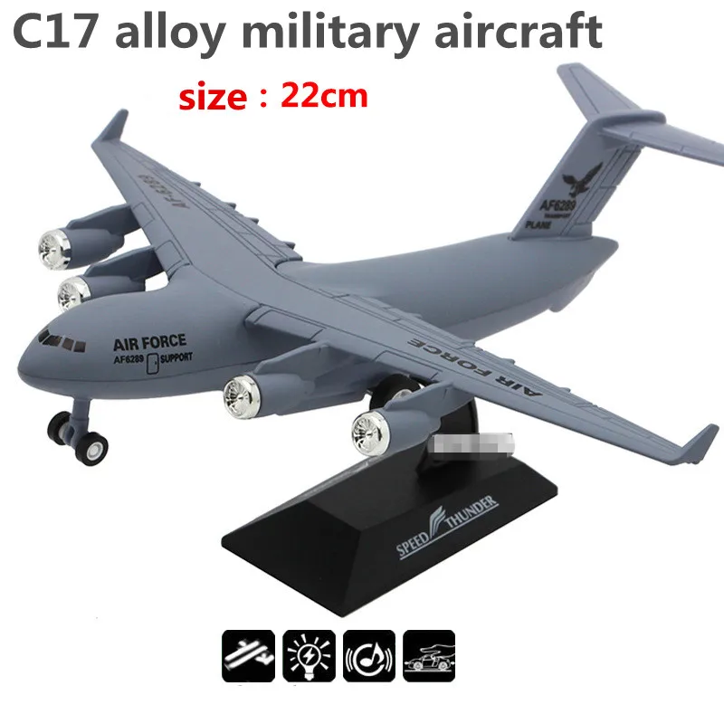 1:300 alloy pull back airplane toy,high simulation C17 hercules transport aircraft,metal model,musical  flashing,free shipping