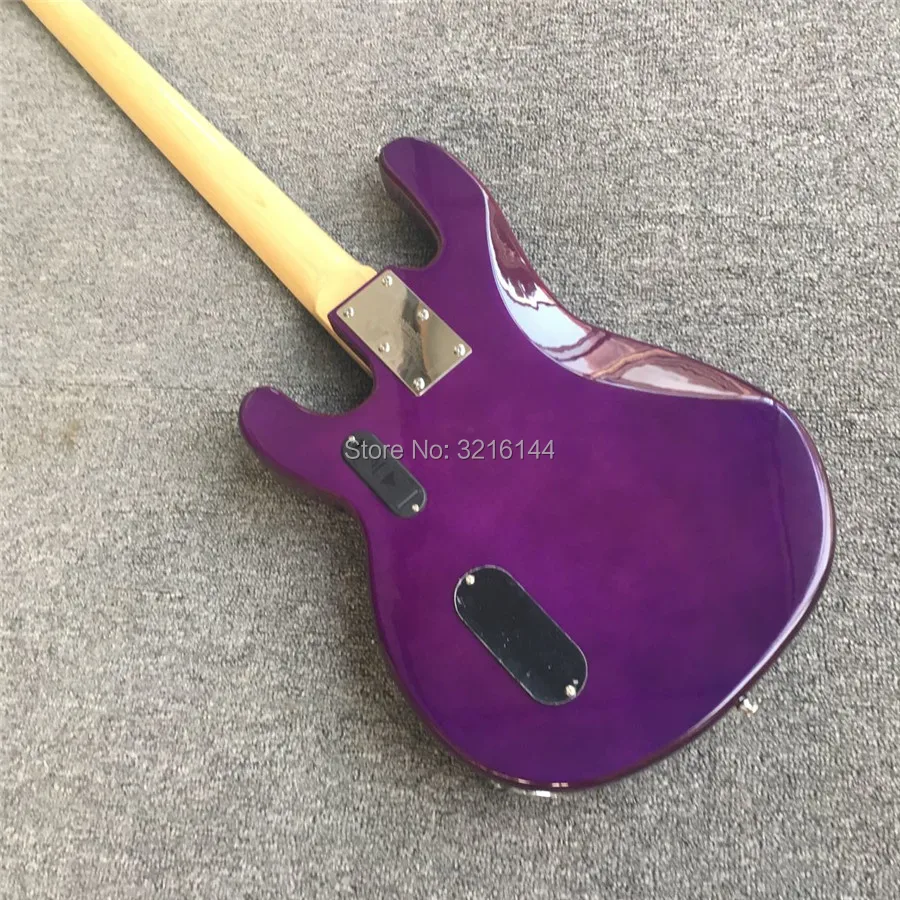 New custom music- man 4 string electric bass, purple, factory wholesale and retail. Can modify the custom, real  photos