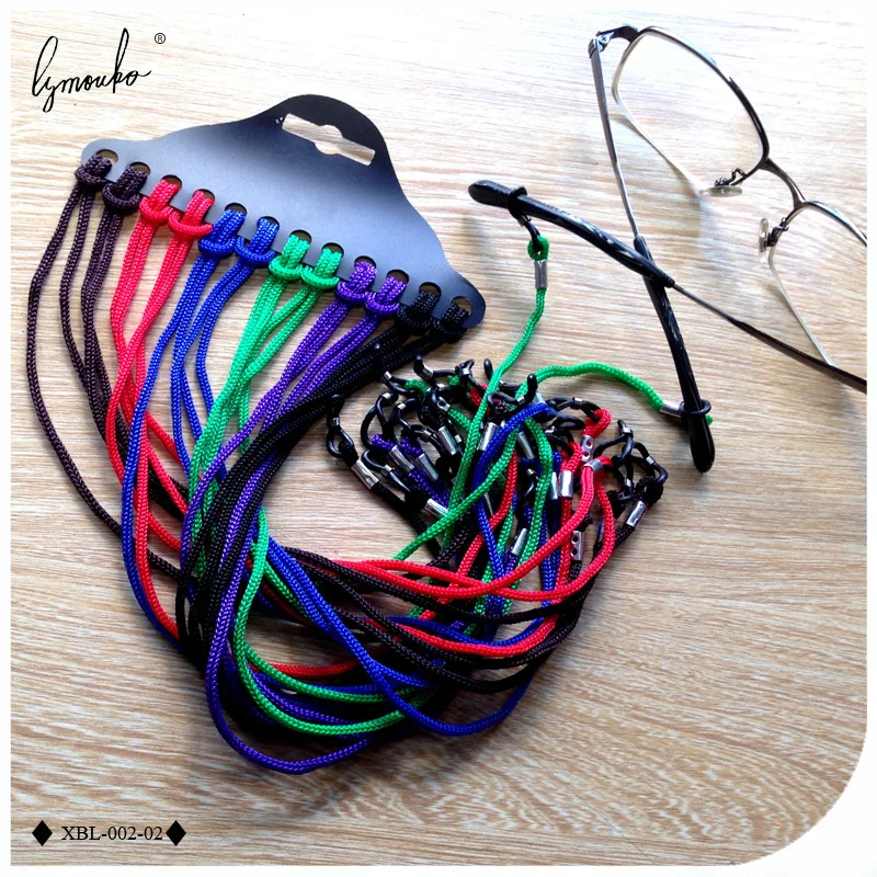 Lymouko 12pcs/Lot Multicolor Nylon Glasses String Cord Holder Sunglasses for Tavel Eyeglasses Lanyard Neck Rope Strap