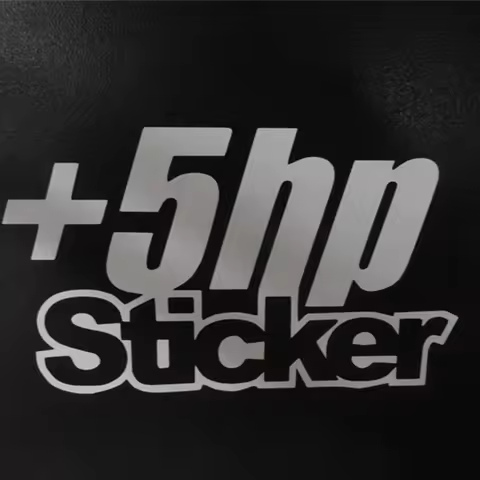 5+ HP HORESPOWER FUNNY WINDOW STICKER VINYL DECAL JDM DOPE FRESH DRIFT