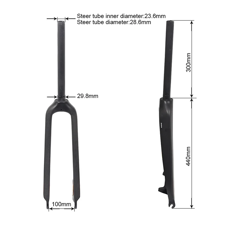 mtb Carbon Fork ultra-light Mountain Bike Front Fork  26 27.5 29er Straight  Hard Fork Bicycle Parts 460g bike 29