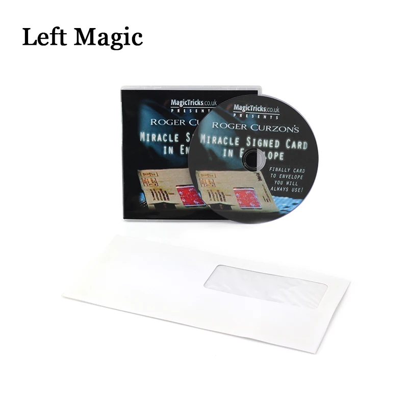 Miracle Signed Card Magic Tricks Signature Prophesied Card In Envelope (Gimmicks+DVD) Close-Up Stage Magic Props