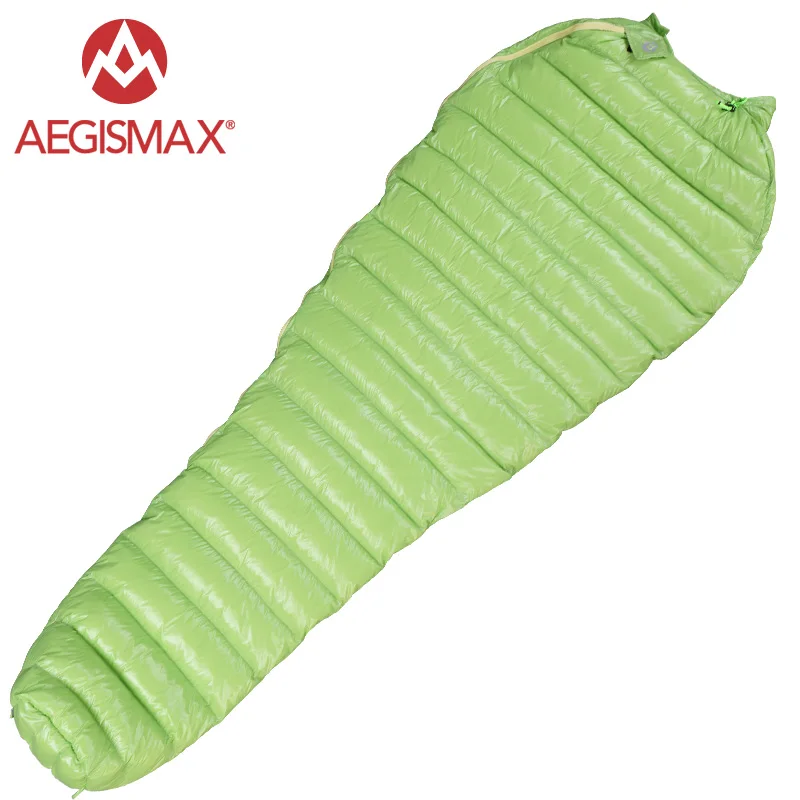 AEGISMAX Outdoor Camping Ultralight 95% Goose Down Mummy Sleeping Bag Three-Season Down Sleeping Bag Outdoor Lazy bag