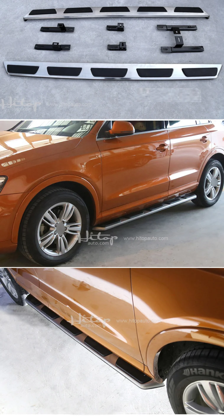 New arrival running board side step side bar for AUDI Q3 Q5 Q7 2009-2022, ISO9001 quality,HITOP factory 5 years' SUV experiences