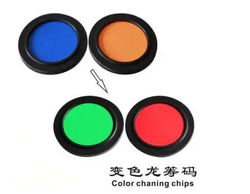 Rainbow Color Changing Chips - Magic Trick,Accessories,Classic,Mentalism,Fun Magic,Illusions,Close Up,Stage