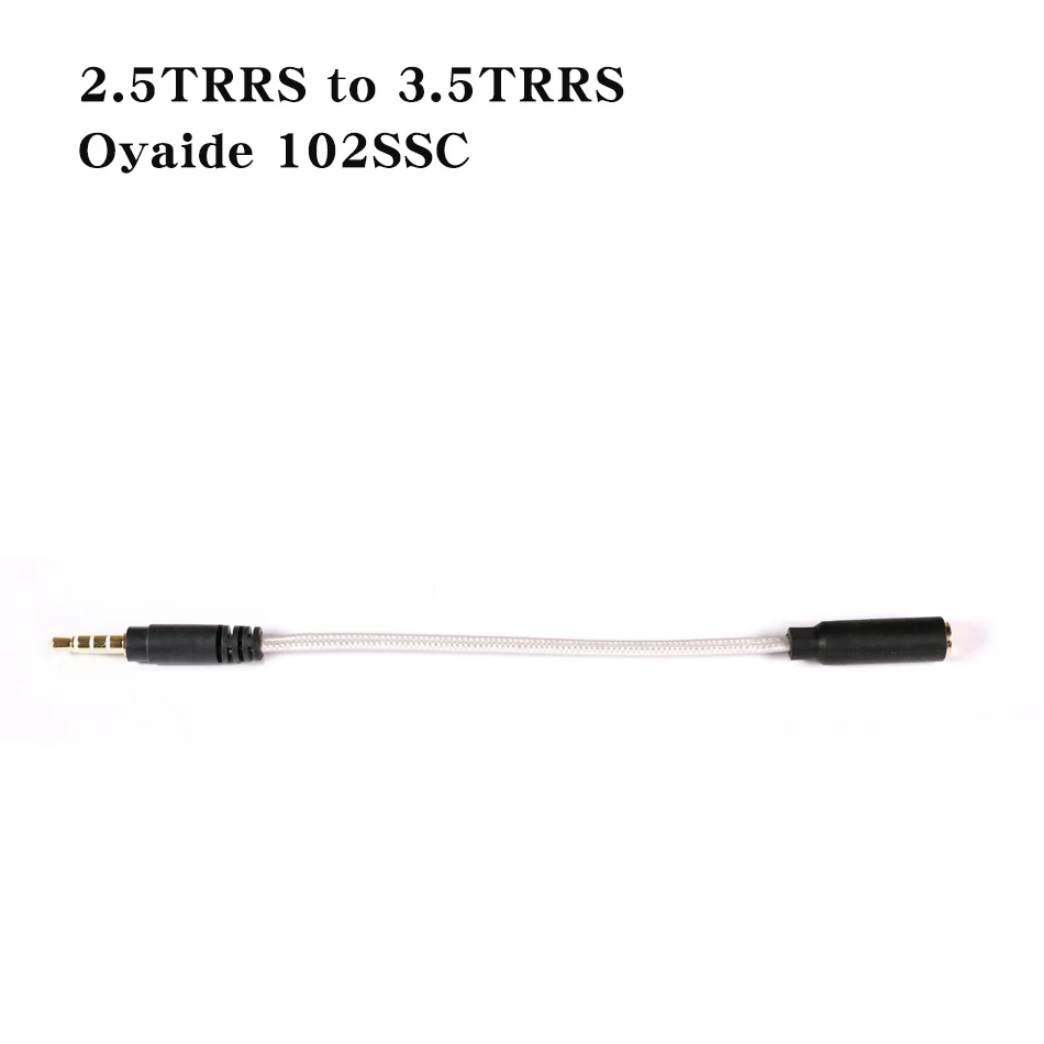 Venture Electronics VE Adapter Cables Oyaide 102SSC  2.5TRRS, 3.5TRRS,3.5SE