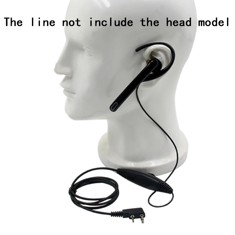 

Ear Hang Mic Earpiece Headset PTT for Kenwood TK3107 NX320 Baofeng UV-5R PUXING PX-888 K Plug Walkie Talkie 2-Pin Radio