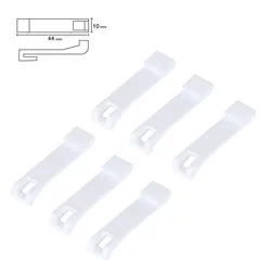 Snap Joint Hook para Cortina, Trilho Track Gear Box, Dooya Smart Curtain, Cornice System, Alta Qualidade, 6Pcs