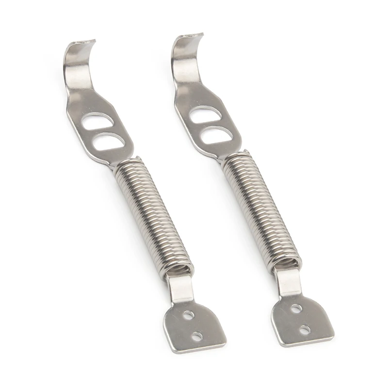 Sport Stainless Boot Bonnet Springs Clips Competition Hood Panel Race Rally Pair Lockrear bumpers, trunk  lids Spring Pin Kit