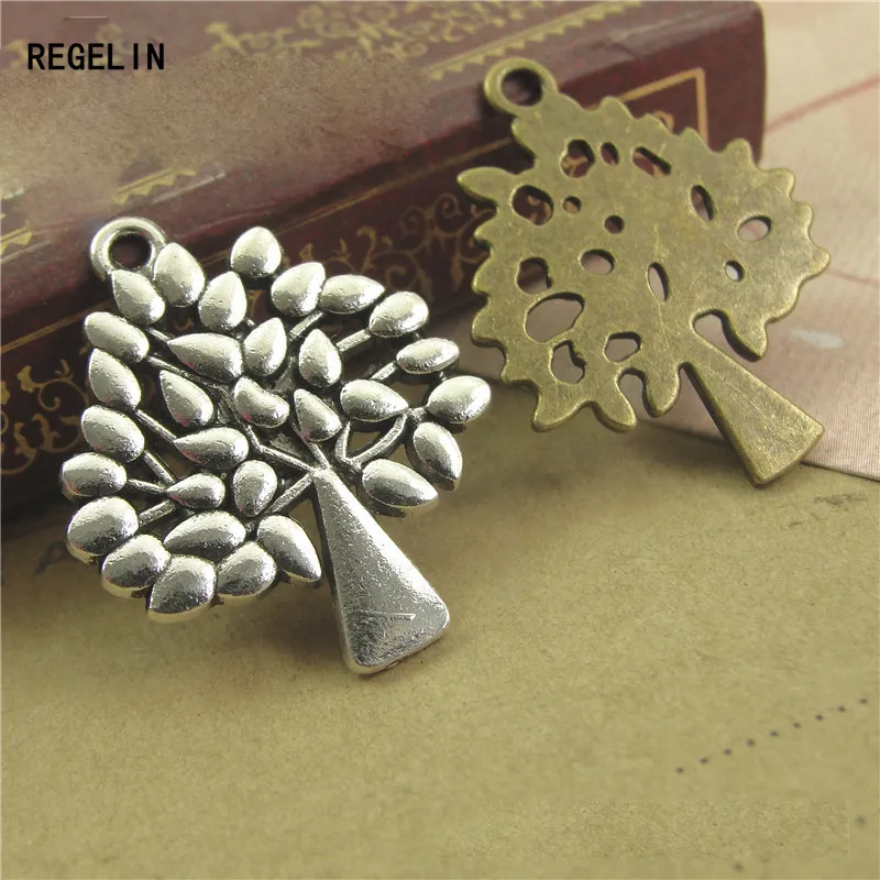 

20 шт. 29x24 мм античная бронза/античное серебро цвет маленькое дерево подвеска-подвеска для Diy ожерелье изготовление ювелирных изделий ручной работы ремесло