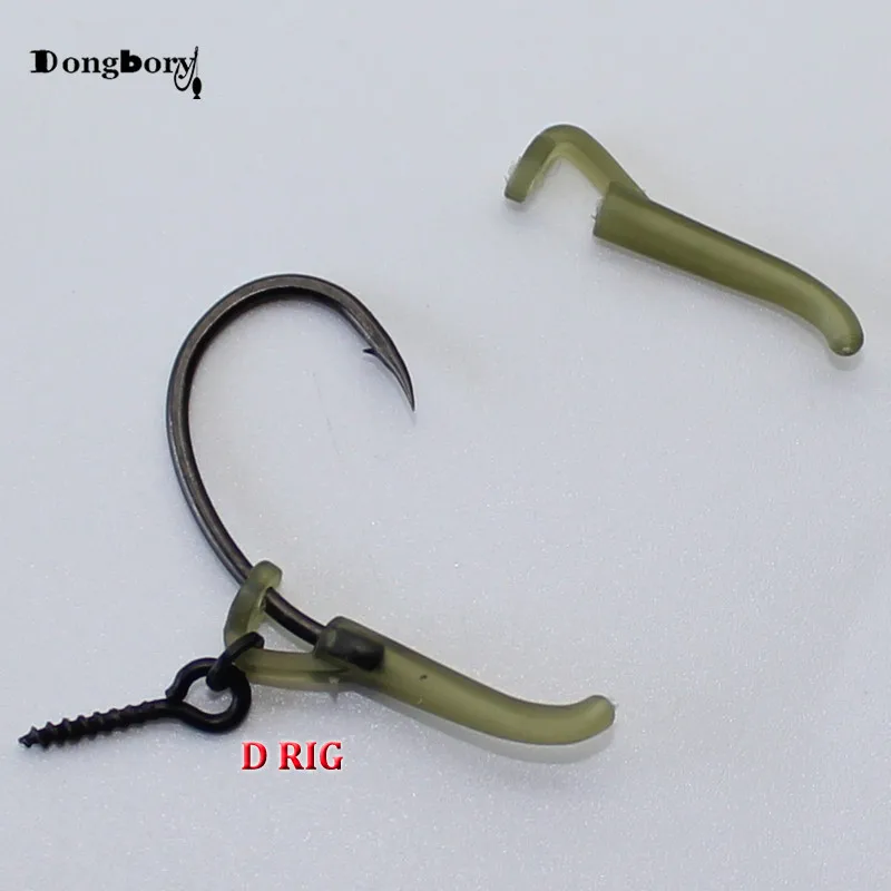 20PCS ปลาคาร์พอุปกรณ์ตกปลาแขนตะขอ Ready D-rig Line Aligner ผม Rigs Zig Rig Terminal Tackle เชื่อมต่อ pop Up Boilies