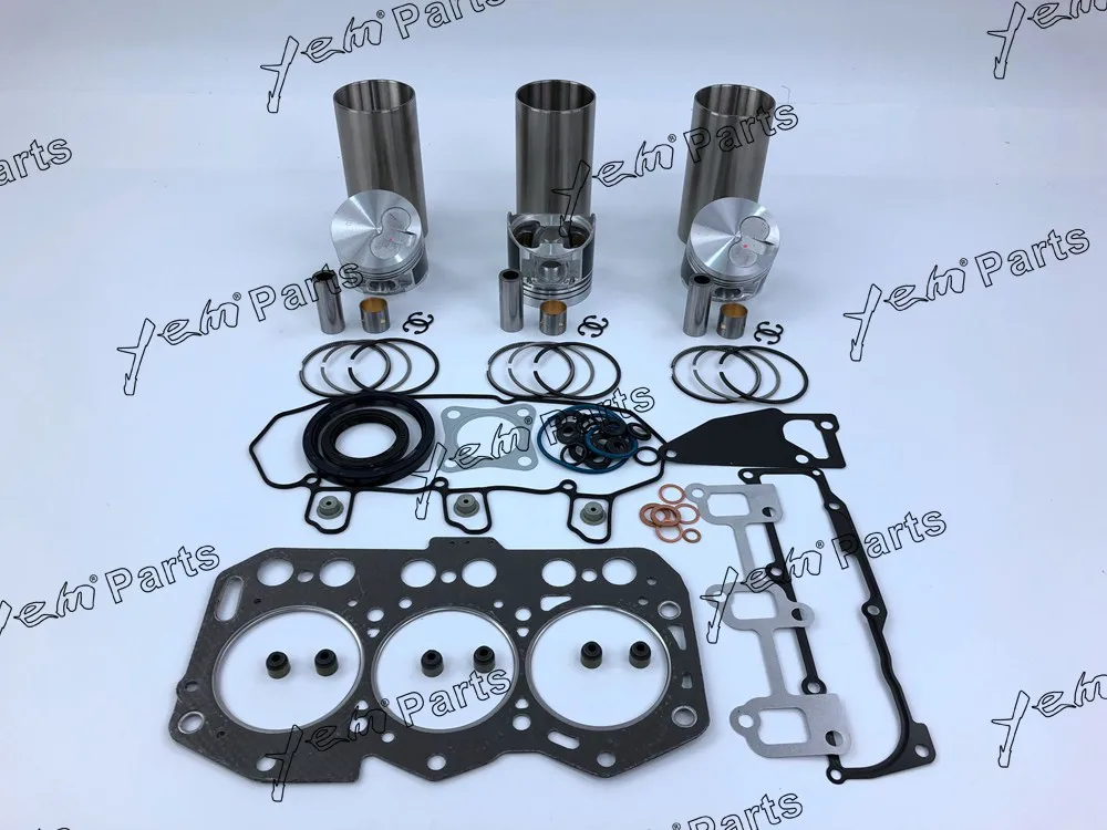 For Yanmar  engine parts  3TNV76  liner kit with piston +  piston ring  + gasket set + cylinder liner + bearing