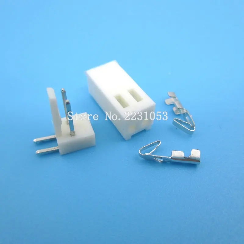 20 Sets KF2510 KF2510-2AW KF2510-2P Connector Right Angle Pin Header 2.54mm 2pin