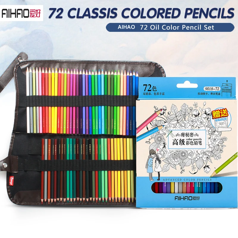 

72pcs Color Sketch Pencil lapis de cor Professional Non-toxic Lead-free Colored Pencils Artist Painting Oil for School Supplies