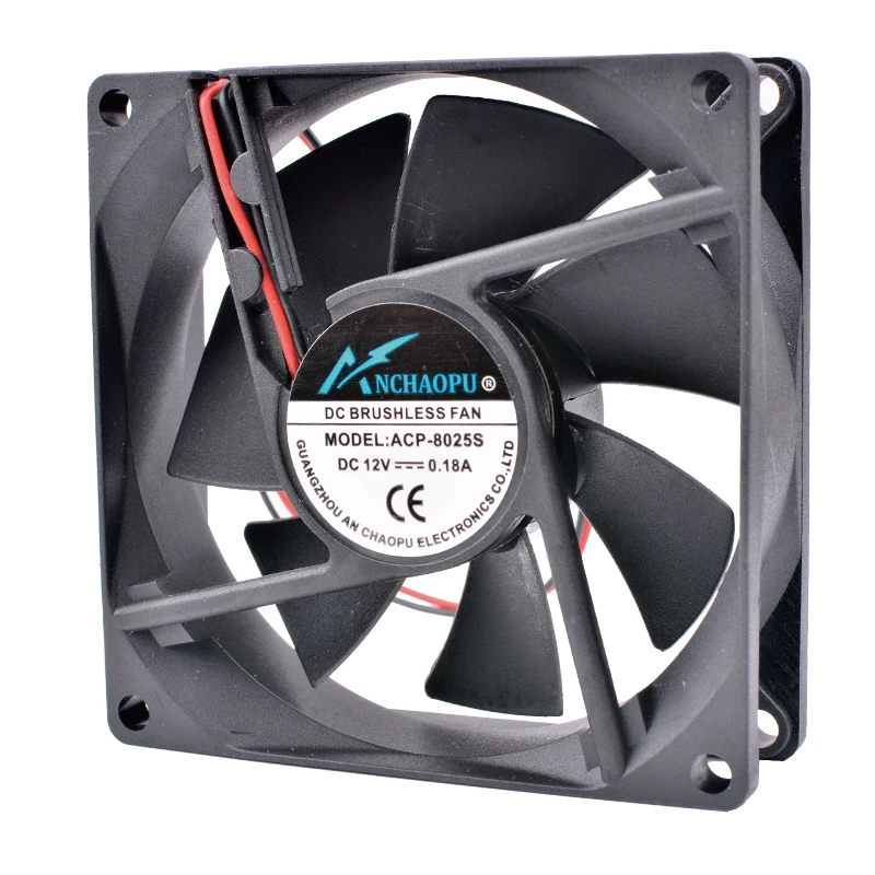 COOLING REVOLUTION 8cm 8025 80mm fan 12V 0.18A Air volume computer chassis fan CPU fan power cooling fan