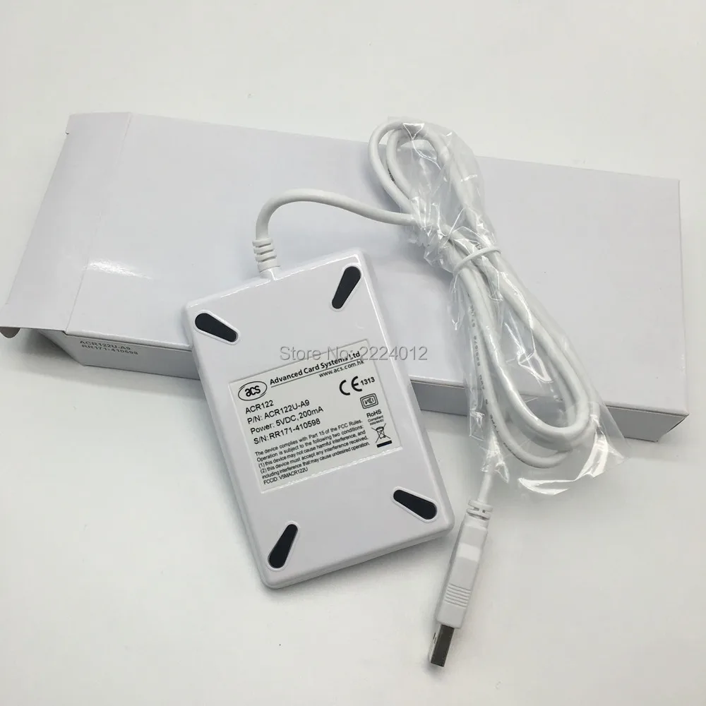 ACS ACR122U-A9 13.56 mhz NFC Reader Writer per 7 byte UID Variabile card con software + 1 pcs 7 byte UID carta di changeale