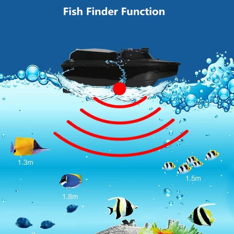 GPS Autopilot River Sea Fishing Boat GPS Tracking Sonar Fish Finder Remote Control RC Bait Boat With Free Bag 20A Battery Fishin