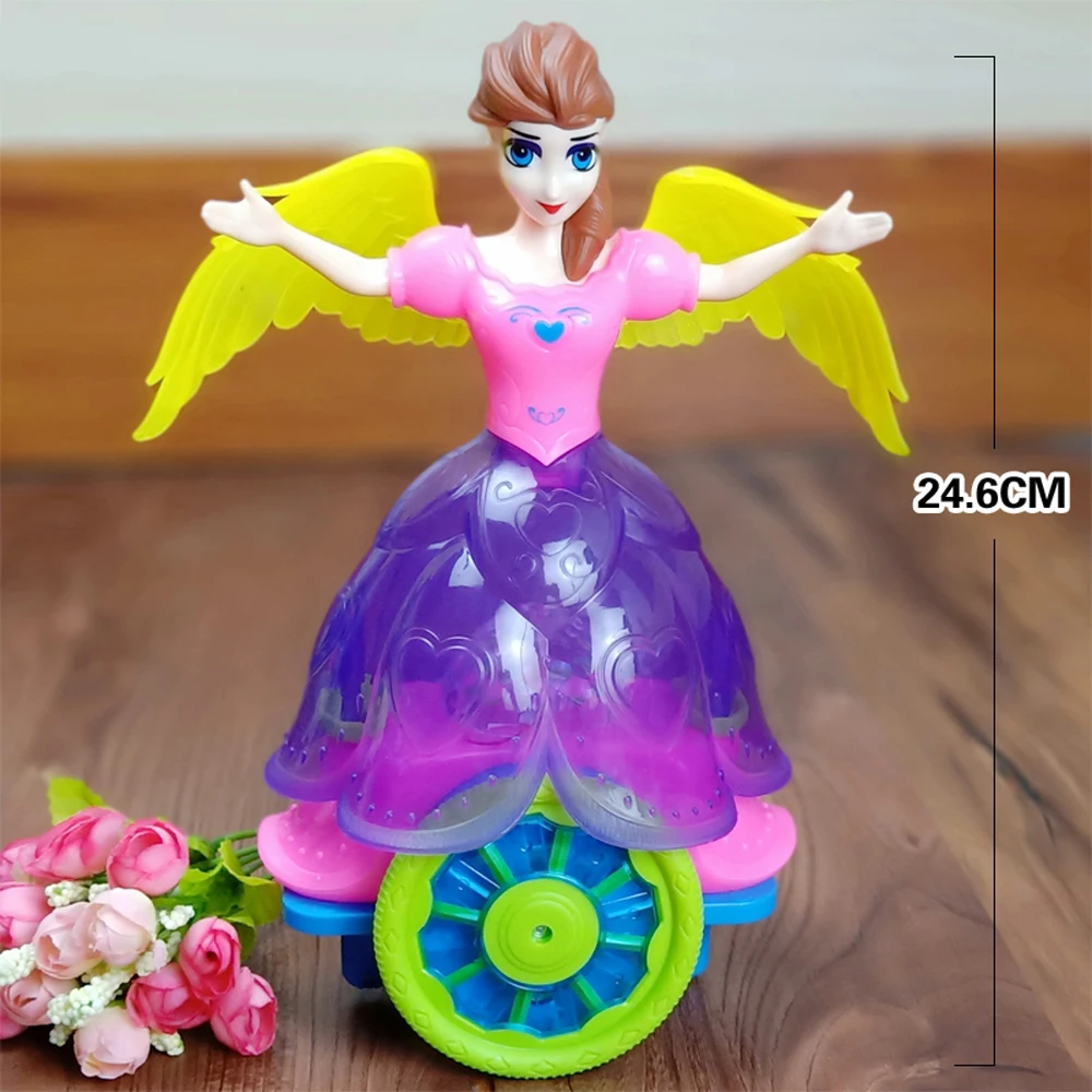 Prinses Speelgoed Meisje Vocal Speelgoed Dance Zingen Cartoon Pop Speelgoed Meisje Lopen Rond Voor Kinderen Kleine Gift