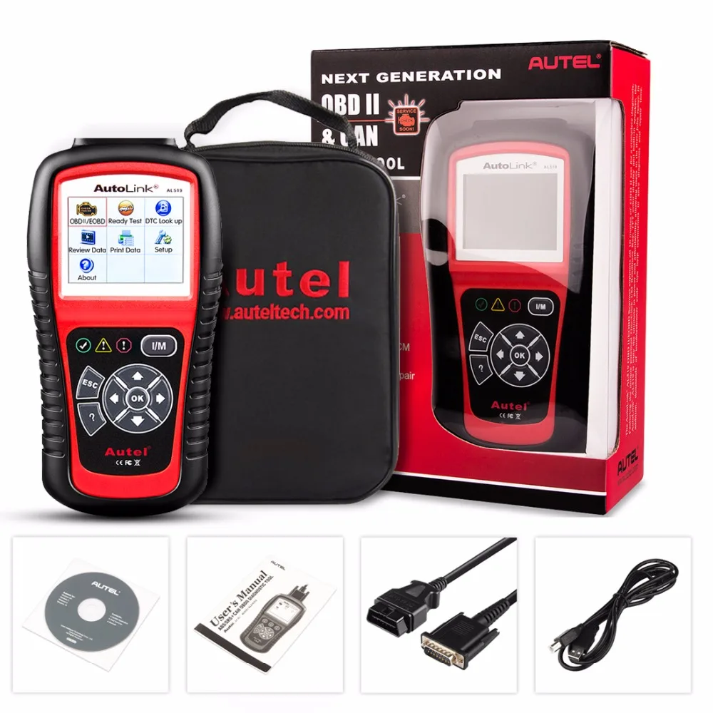 Autel الرابط الآلي AL519 تشخيص أداة OBD2 ماسحة رمز قارئ الماسح الضوئي Automotriz Automotivo الماسح الضوئي سيارة التشخيص #6