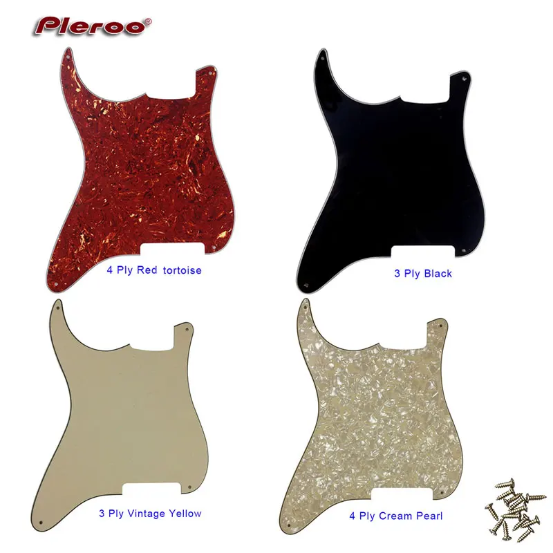 

Pleroo Quality Guitar Parts - For Left Handed 4 Holes Guitar Strat Pickguard Blank Material For Strat Style Custom