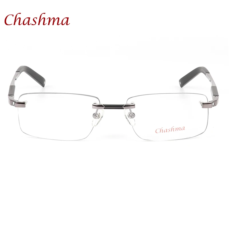 Chashma Brand Designer Titanium Glasses Rimless Mans Optical Glasses Frame Myopia Business Frameless Eyeglasses Frame Man