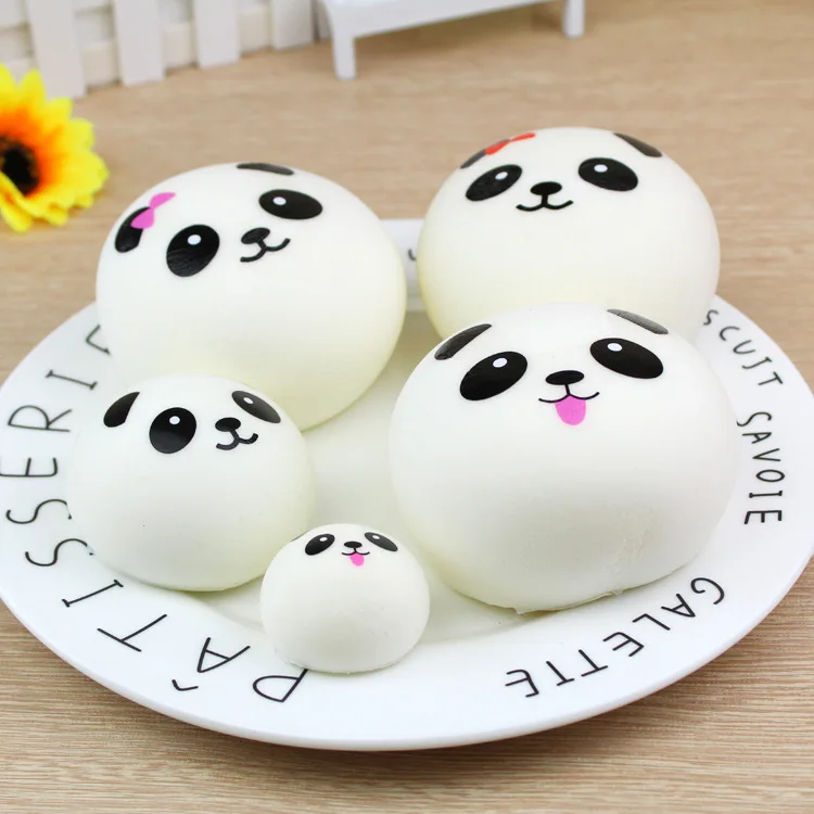 4cm/7cm10cm Jumbo Panda squishy slow rising Charms Kawaii Buns Bread Cell Phone Key/Bag Strap Pendant Squishes