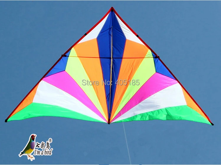 Outdoor Fun Sports Power Diamond Delta Kite With Handle  And Line Good Flying