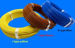 100m THERMO-COUPLE WIRE K Type T Type J Type 2*0.3mm 2*0.5mm Thermocouple Thermal line compensating lead wire Sensor