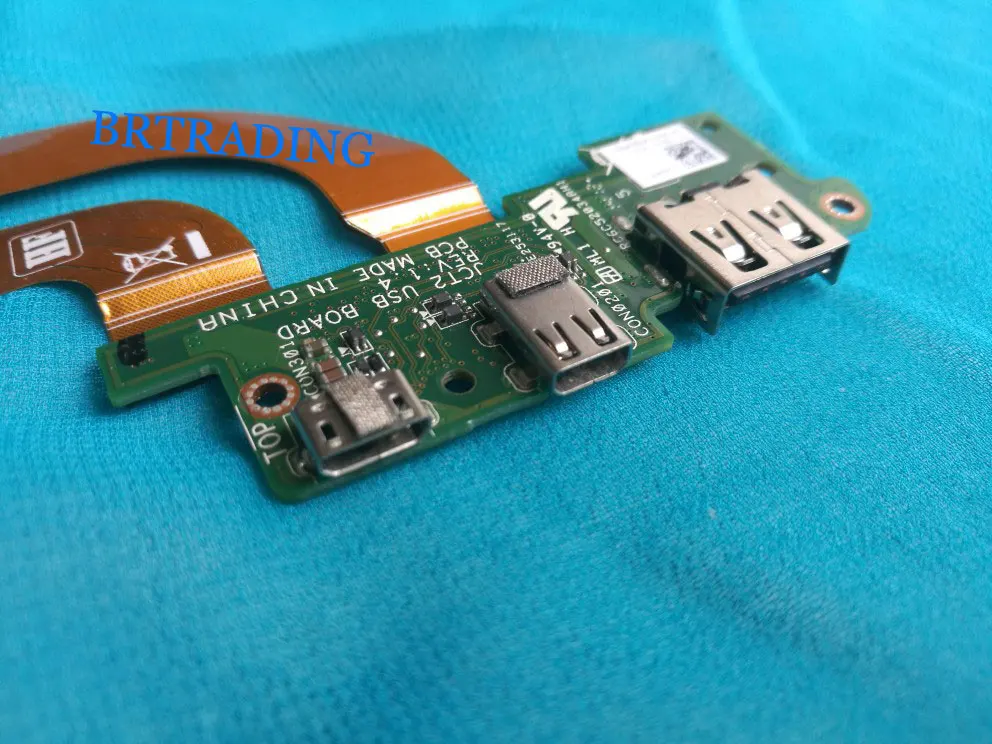 NEW PC NANNY FOR Dell Venue 11 Pro 7140 Micro USB Charge Port Mini HDMI JCT2 USB Board WITH CABLE WORKS