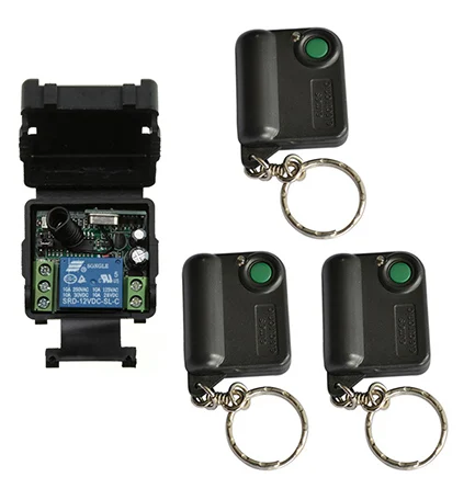 xuanlongyuan DC12V 24V 1CH 10A Universal Wireless Remote Control Switch Relay Receiver Module&RF Remote Control/Garage Doors