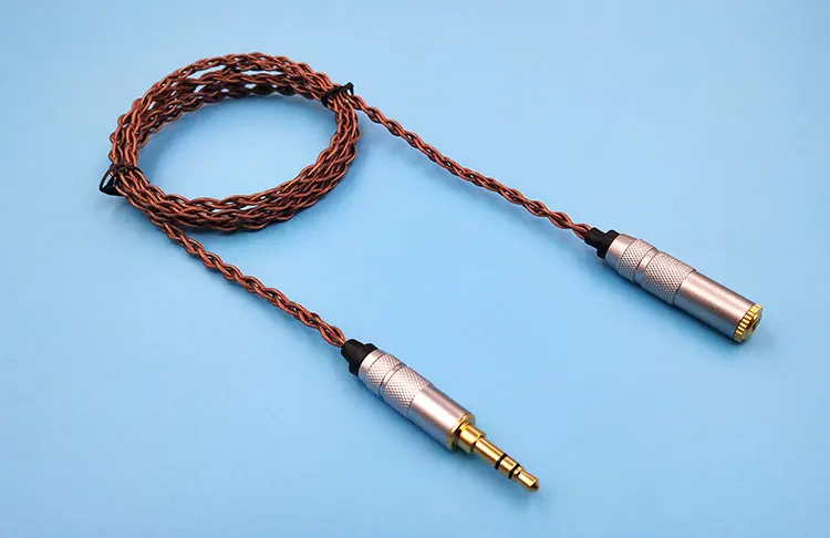 7N Đơn Tinh Thể Đồng Sốt Tai Nghe Chụp Tai Nối Dài Cáp Âm Thanh 3.5Mm Nối Dài Cáp Aux Dòng Máy Tính Âm Thanh Nối Dài Dòng