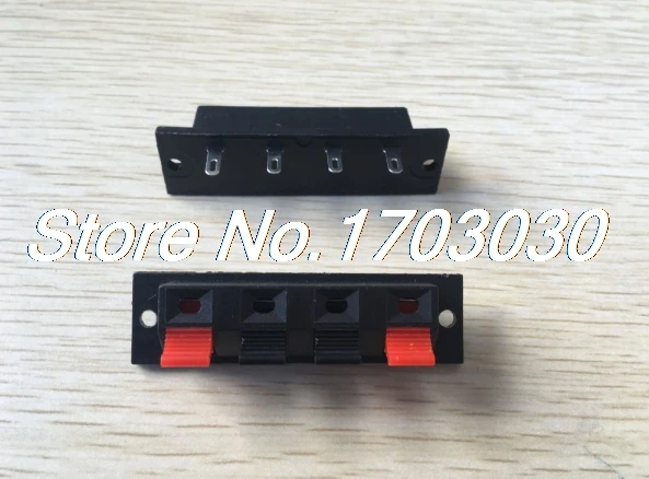 

50 pcs WP Push Type Speaker Terminal Board Connector 64mmx17.6mm 4 pin WP4-7