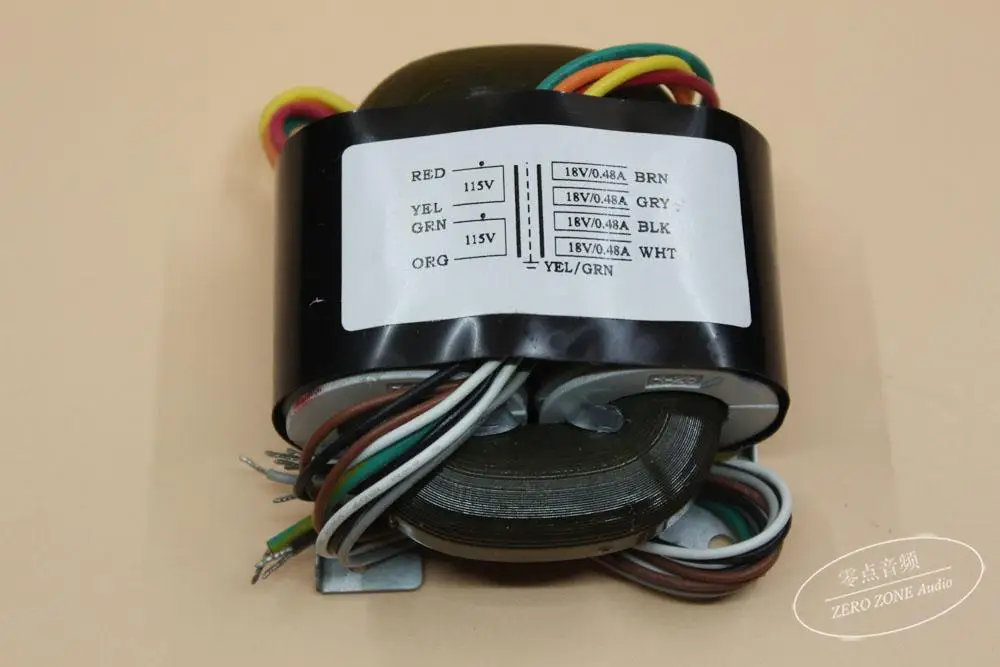 GZLOZONE 40VA 4X 18V / 0.48A R-type Transformer 40W 18V*4 Transformer For AMP / DAC