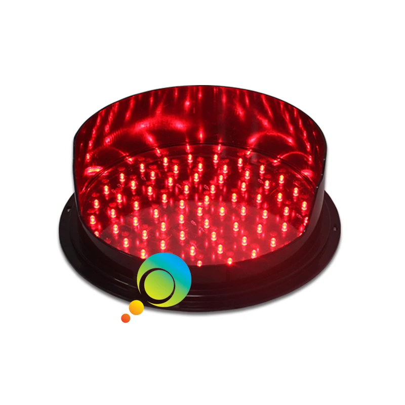 DC12V or DC24V  high brightness red LED traffic light module 300mm traffic signal light with visor