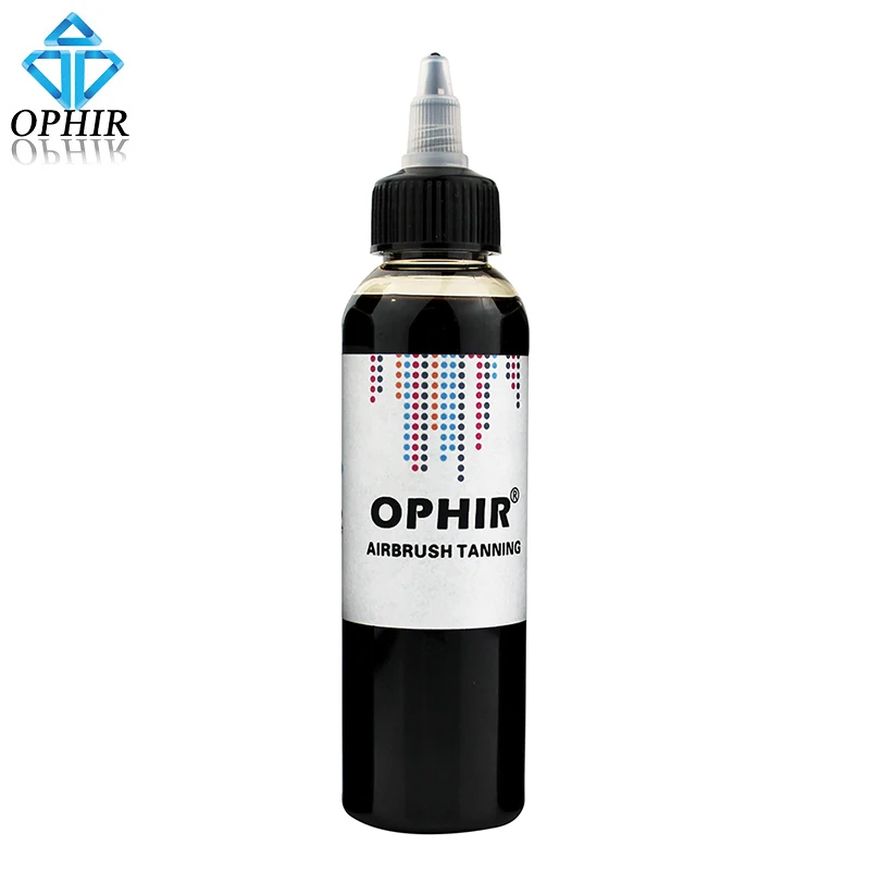 OPHIR 4.2OZ/Bottle Airbrush Tanning Ink Pigments for Body Painting Effective Bronze Skin Pigment Airbrush Kit Ink _TA113