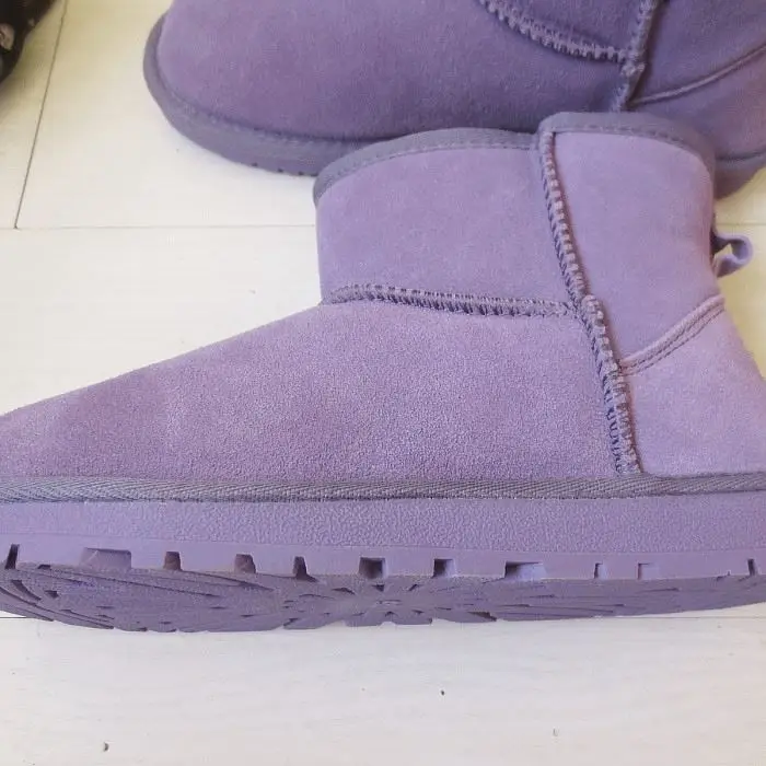 Careaymade-Botas de nieve coreanas para mujer, botas de cuero con manga desnuda, antideslizantes, gruesas