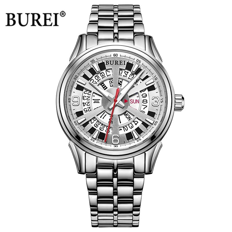 BUREI Brand Luxury Dress Watch Men\'s Waterproof NH35 Movement Business Automatic Mechanical Wristwatches for Men Montre Homme